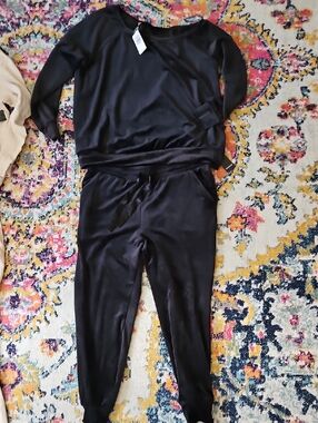torrid Black Women's Velour Sleep Set Top Soze 1 Bottom Size 0